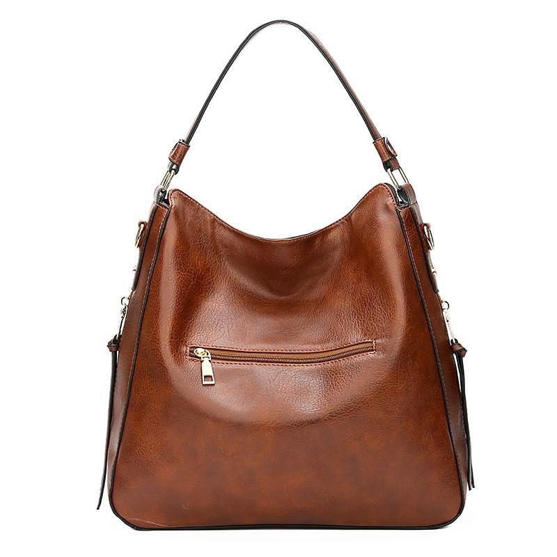 Conjunto de Bolsos de Piel · 3 Piezas: Bolso, Bandolera y Neceser
