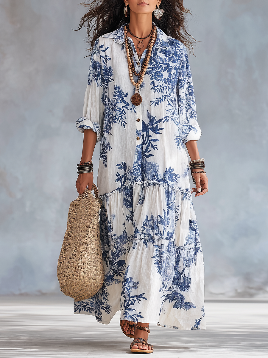 Dahlia | Boho Tiered Maxi