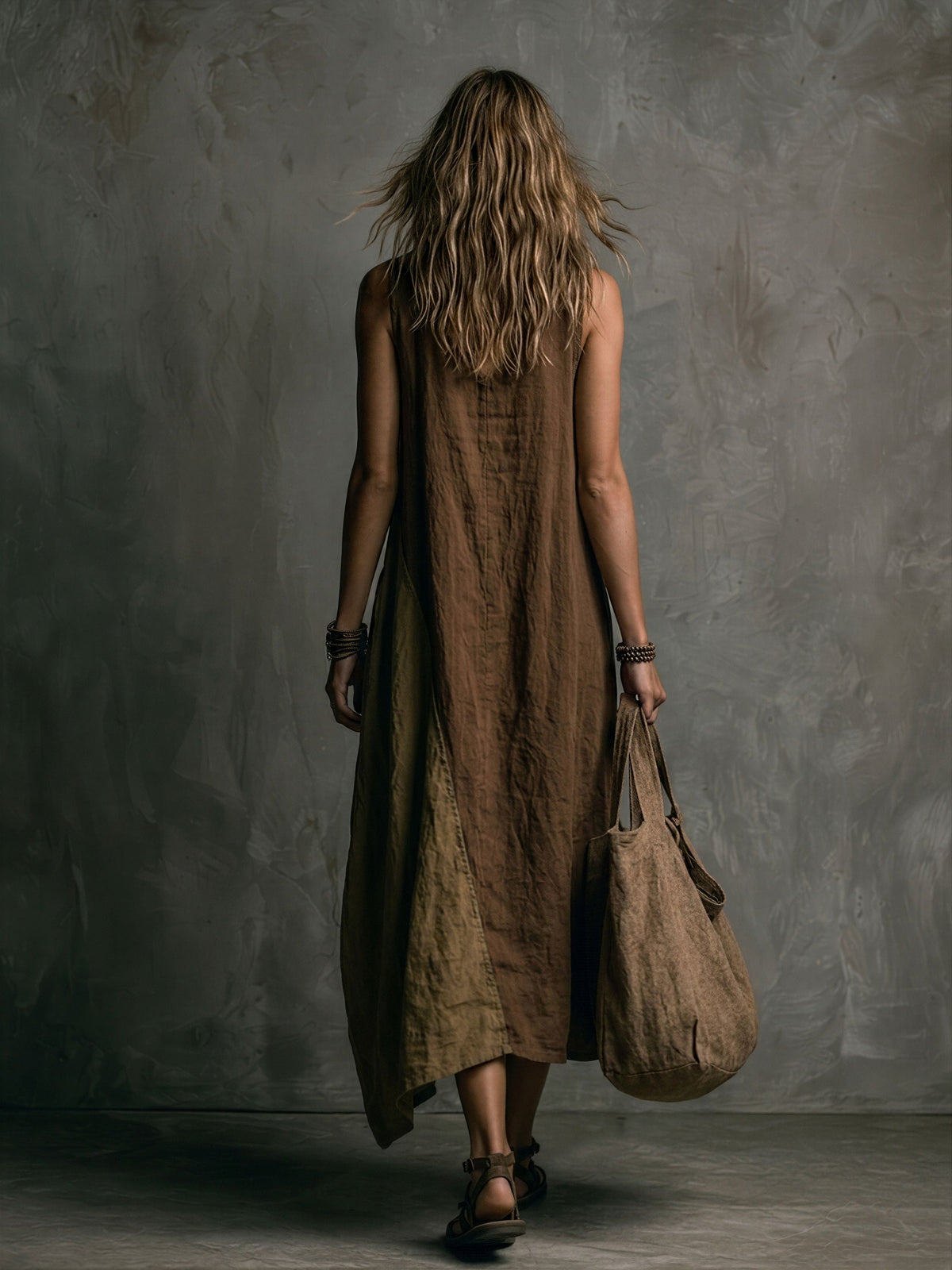 Tierra | Patchwork Asymmetrical Maxi