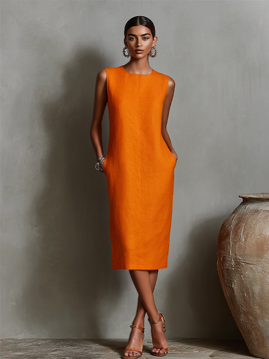 Maureen | Pocket Midi Dress