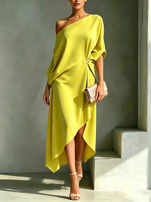 Marlowe | Asymmetric Hem Maxi Dress