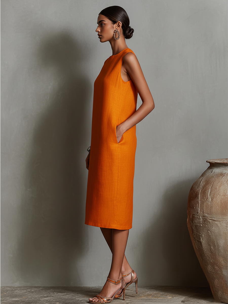 Maureen | Pocket Midi Dress
