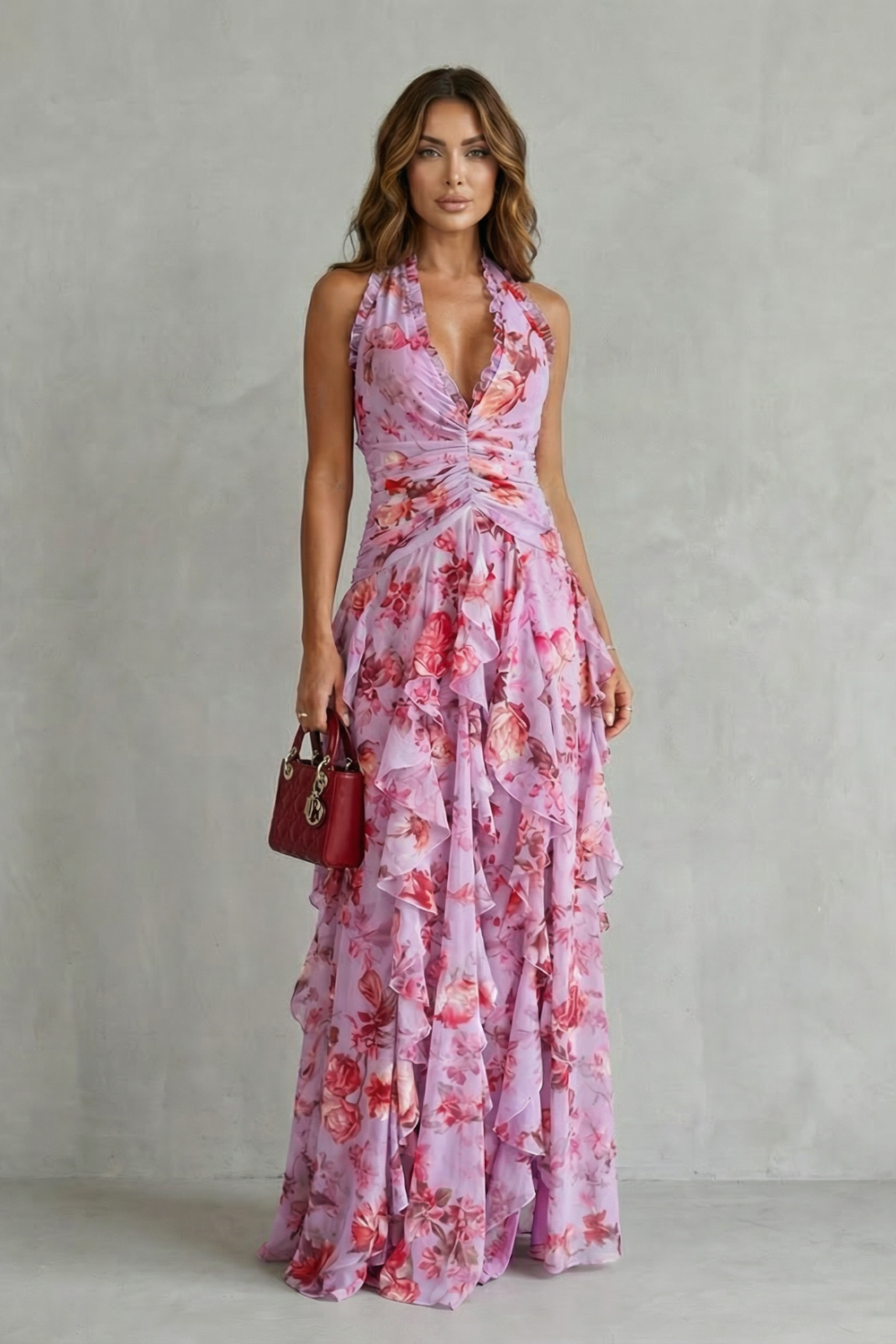 The Bellaire | Halter Maxi Dress
