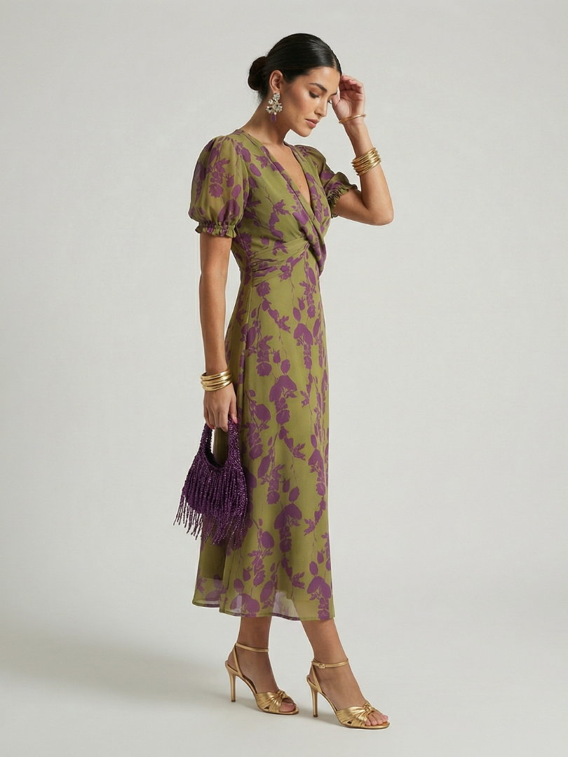 The Vivelle | Relaxed Floral Midi Dress