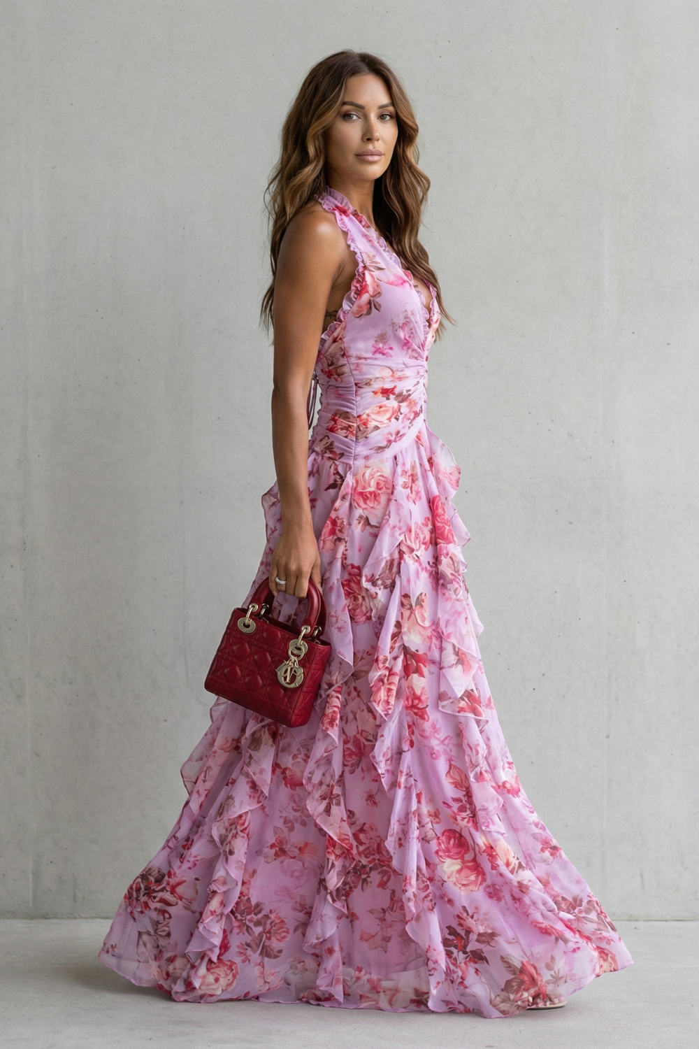 The Bellaire | Halter Maxi Dress