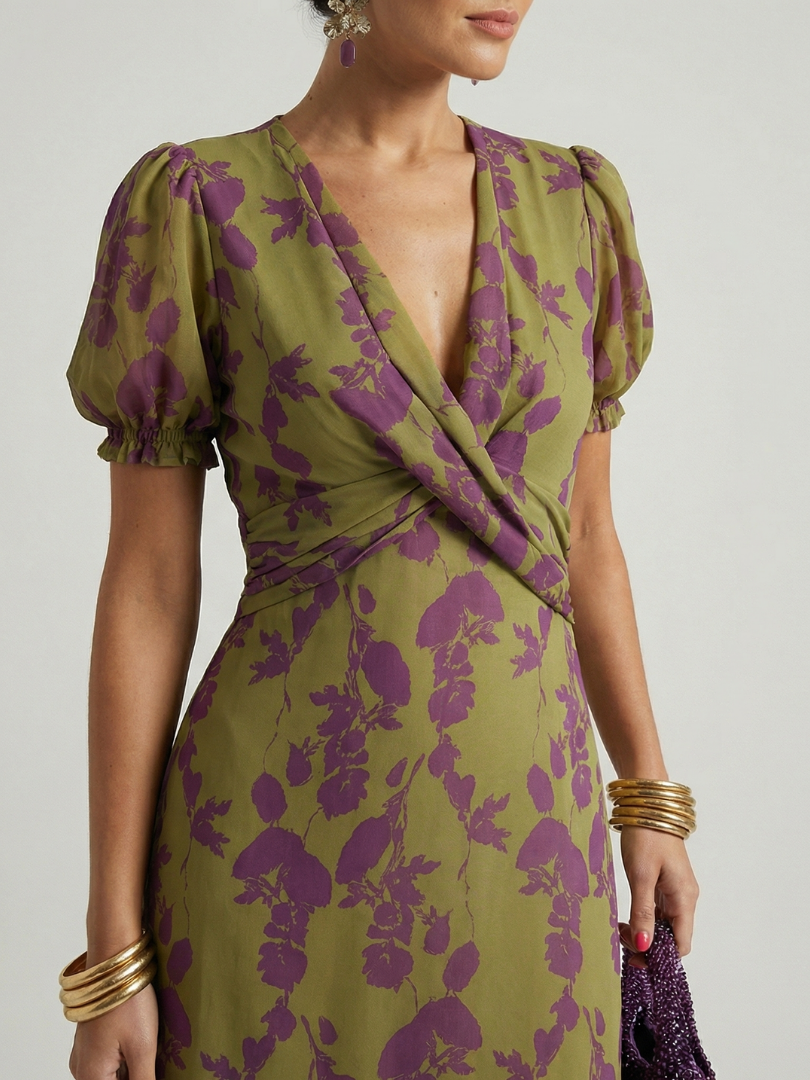 The Vivelle | Relaxed Floral Midi Dress
