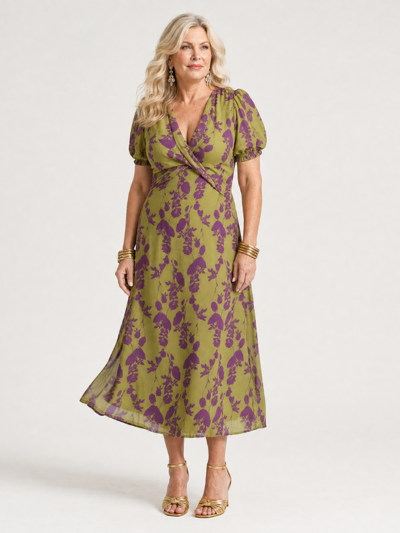 The Vivelle | Relaxed Floral Midi Dress