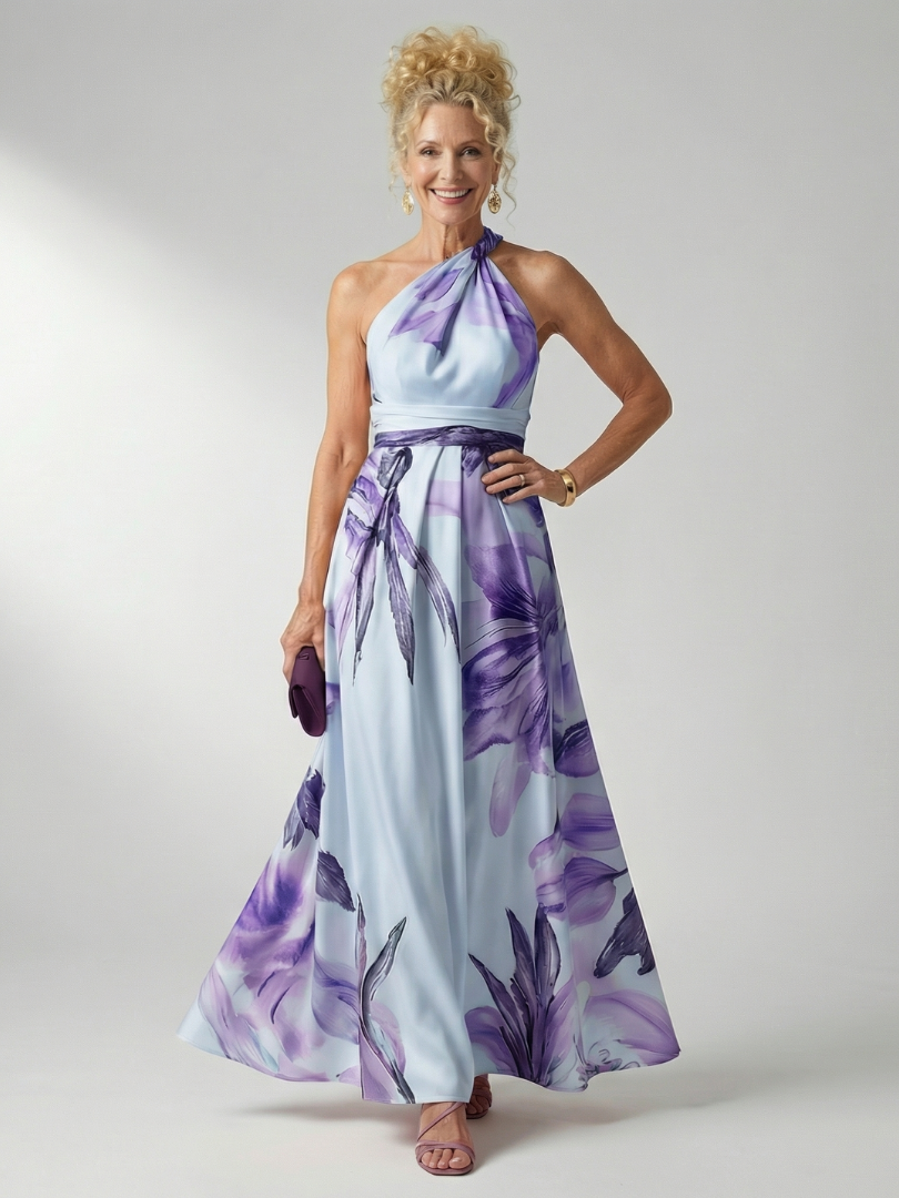 The Amara | Light Floral Maxi Dress