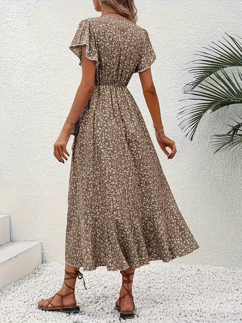 The Elaine | Flowing Tummy-Flattering Summer Wrap Dress