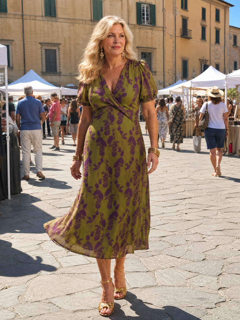 The Vivelle | Relaxed Floral Midi Dress
