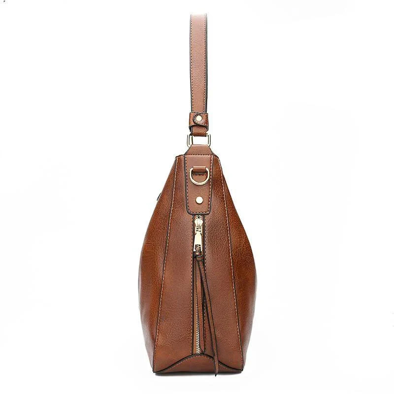 Conjunto de Bolsos de Piel · 3 Piezas: Bolso, Bandolera y Neceser