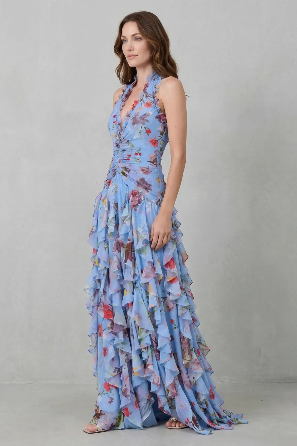 The Bellaire | Halter Maxi Dress