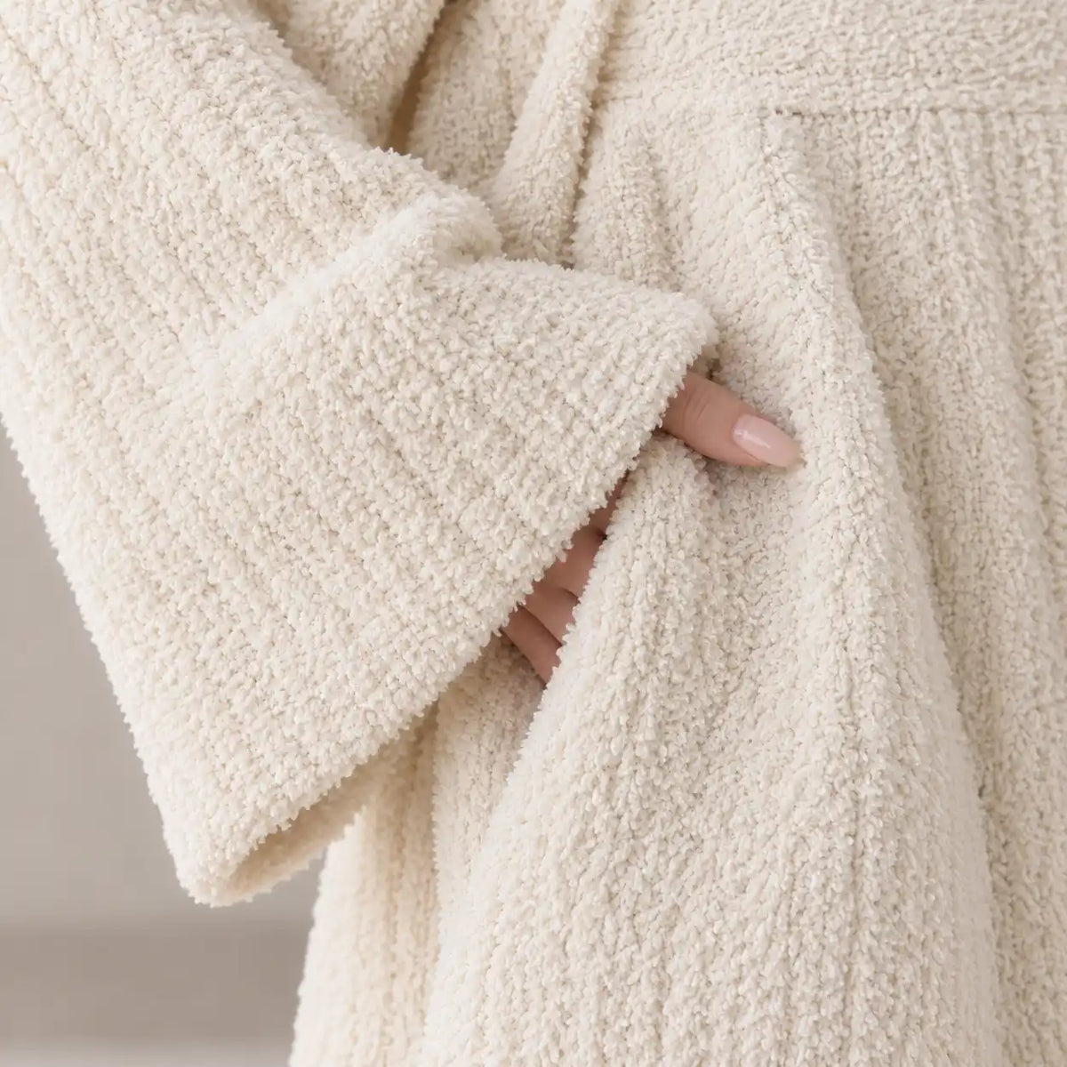 Bata Cocoon™ en tejido bouclé