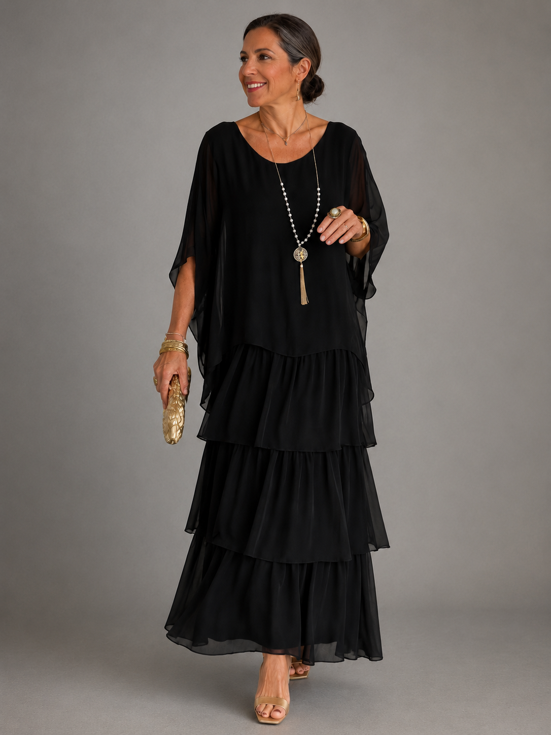 The Larissa | Elegant Flowing Maxi Dress