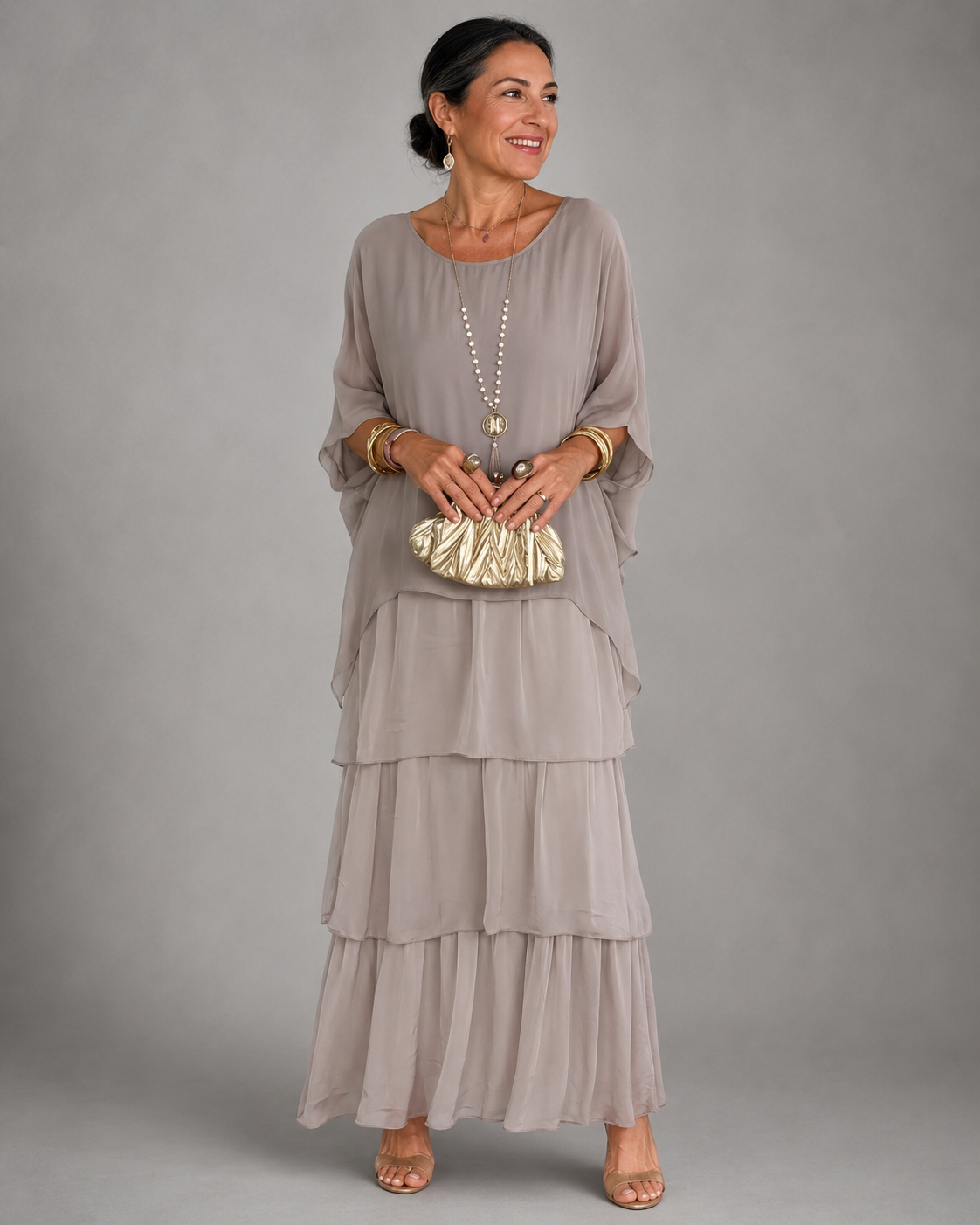 The Larissa | Elegant Flowing Maxi Dress