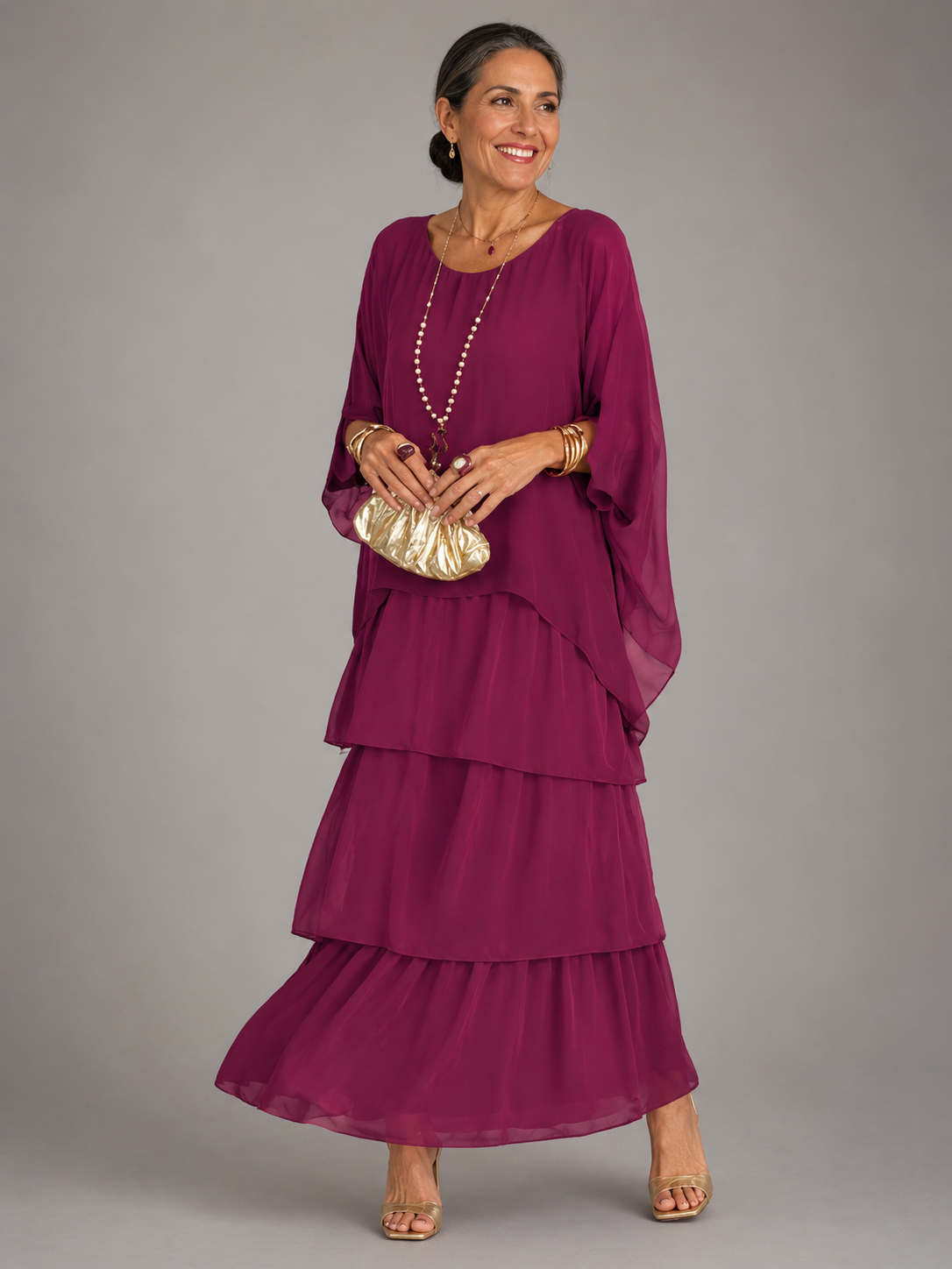 The Larissa | Elegant Flowing Maxi Dress