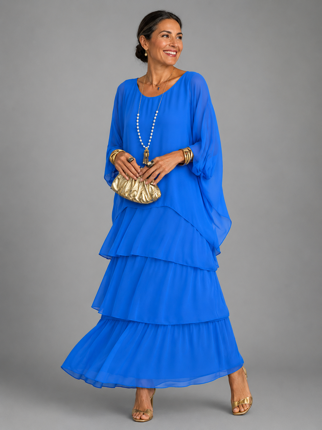The Larissa | Elegant Flowing Maxi Dress