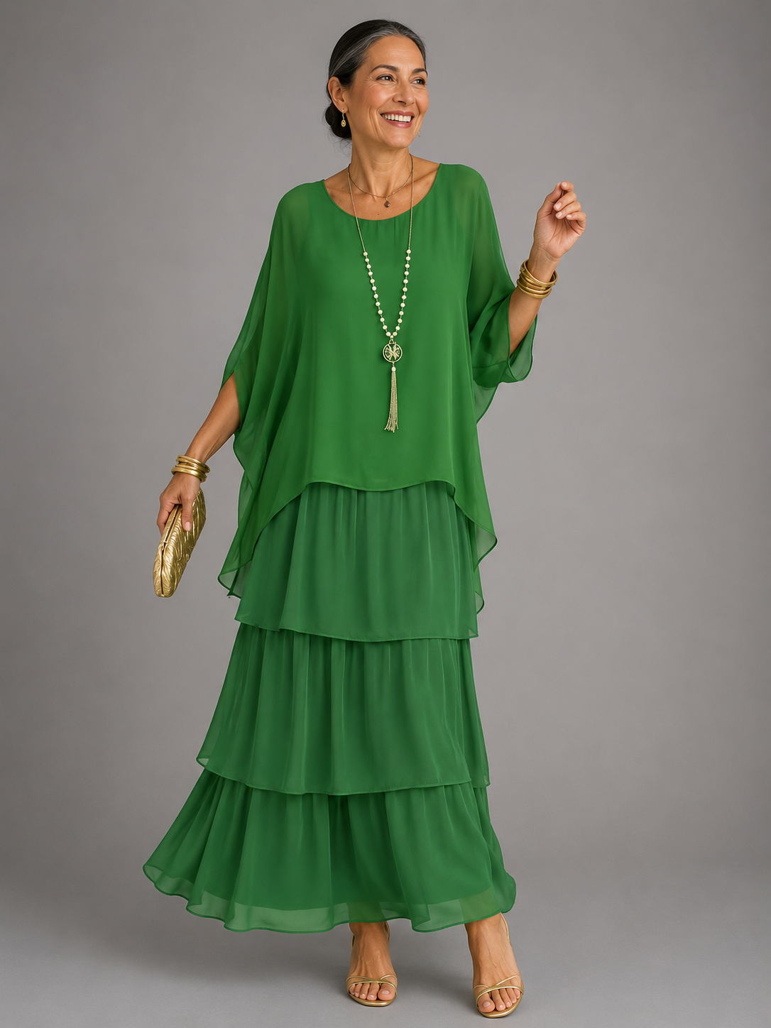 The Larissa | Elegant Flowing Maxi Dress