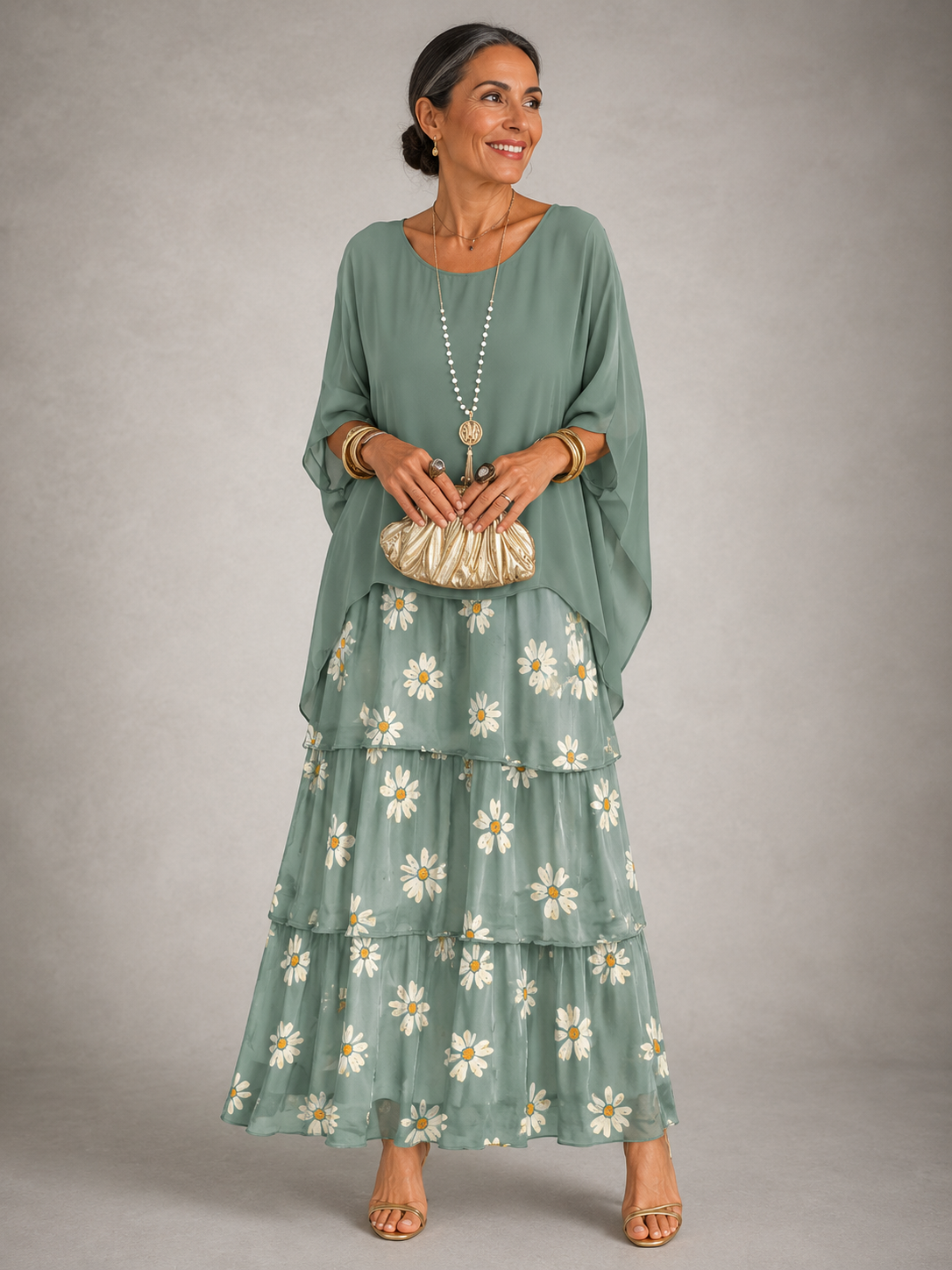 The Larissa | Elegant Flowing Maxi Dress