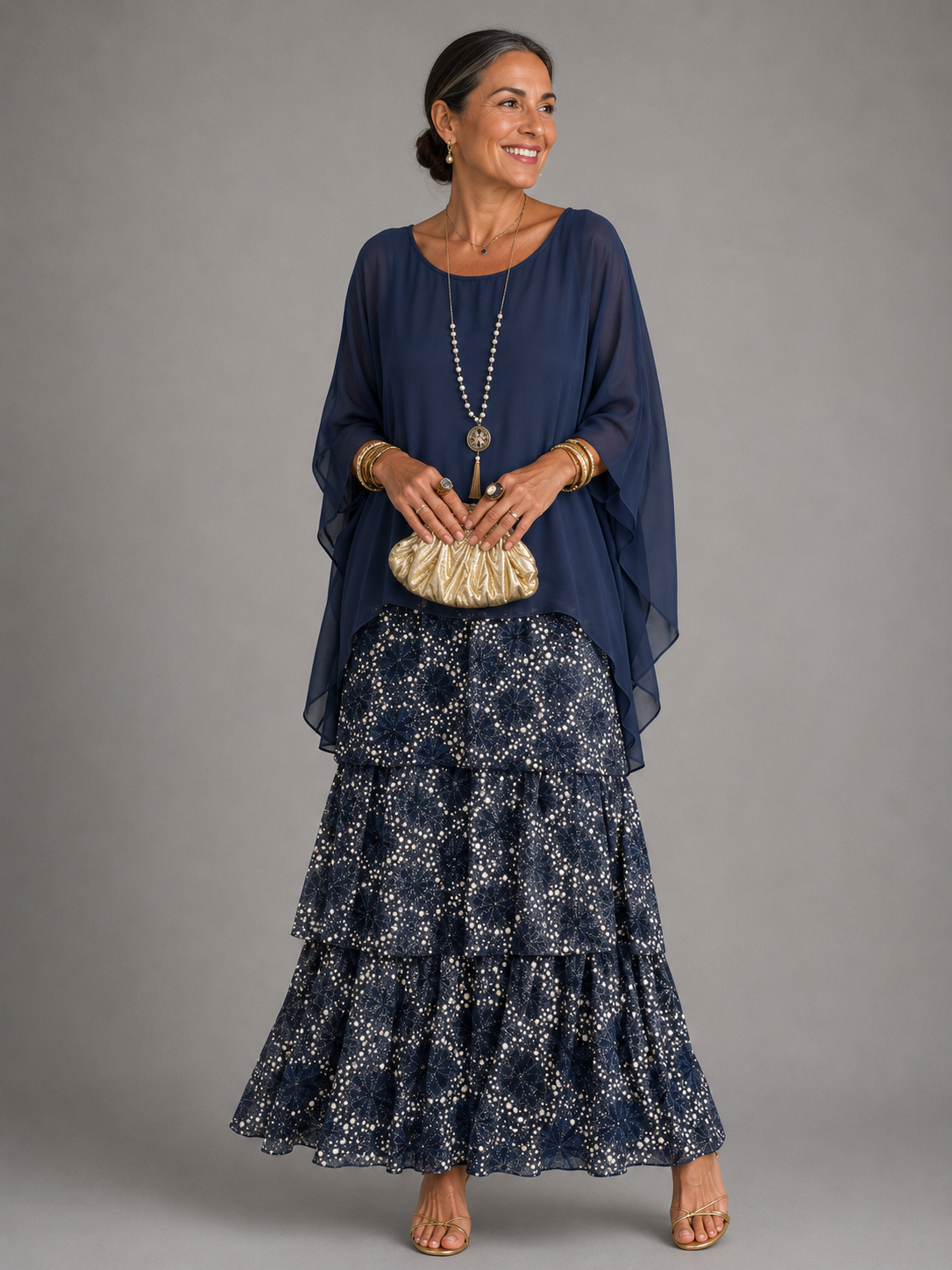 The Larissa | Elegant Flowing Maxi Dress