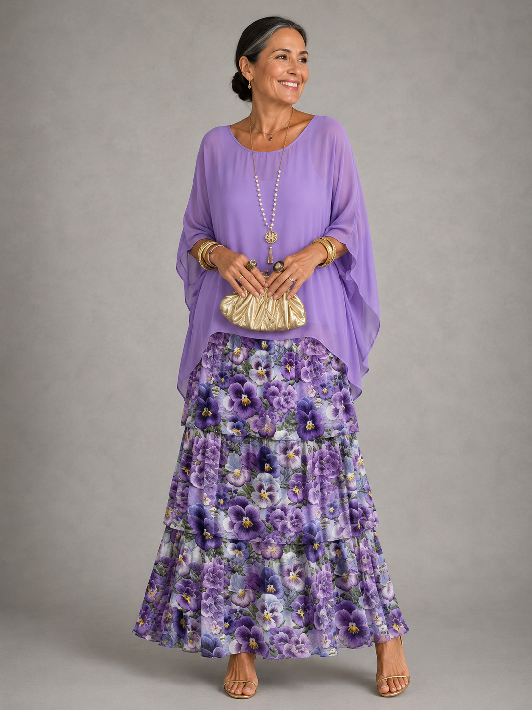 The Larissa | Elegant Flowing Maxi Dress