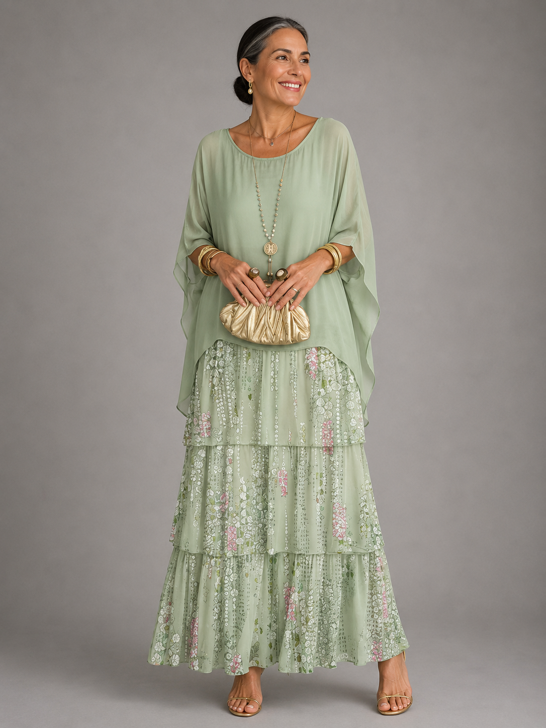 The Larissa | Elegant Flowing Maxi Dress