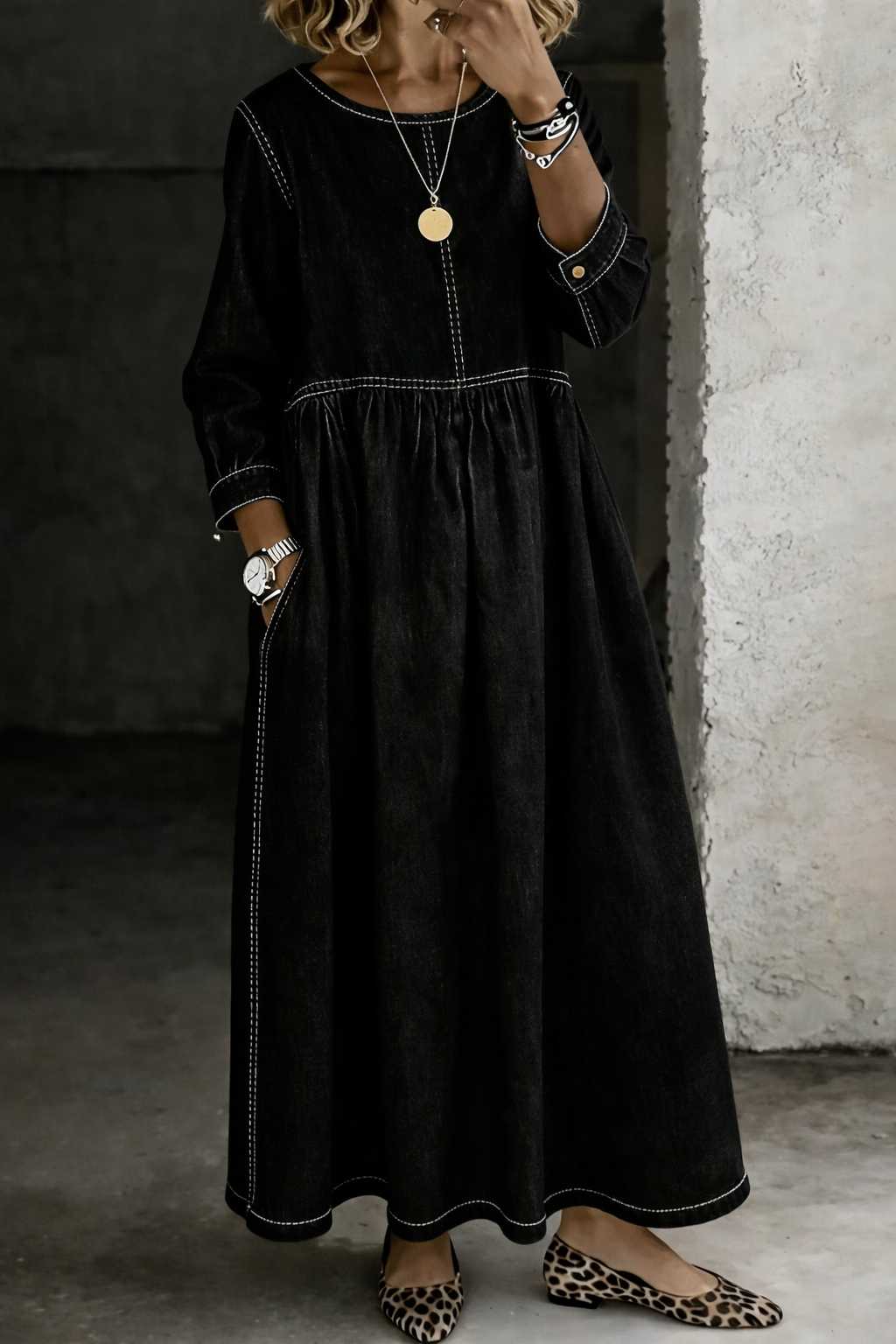 The Avery | Denim Dress