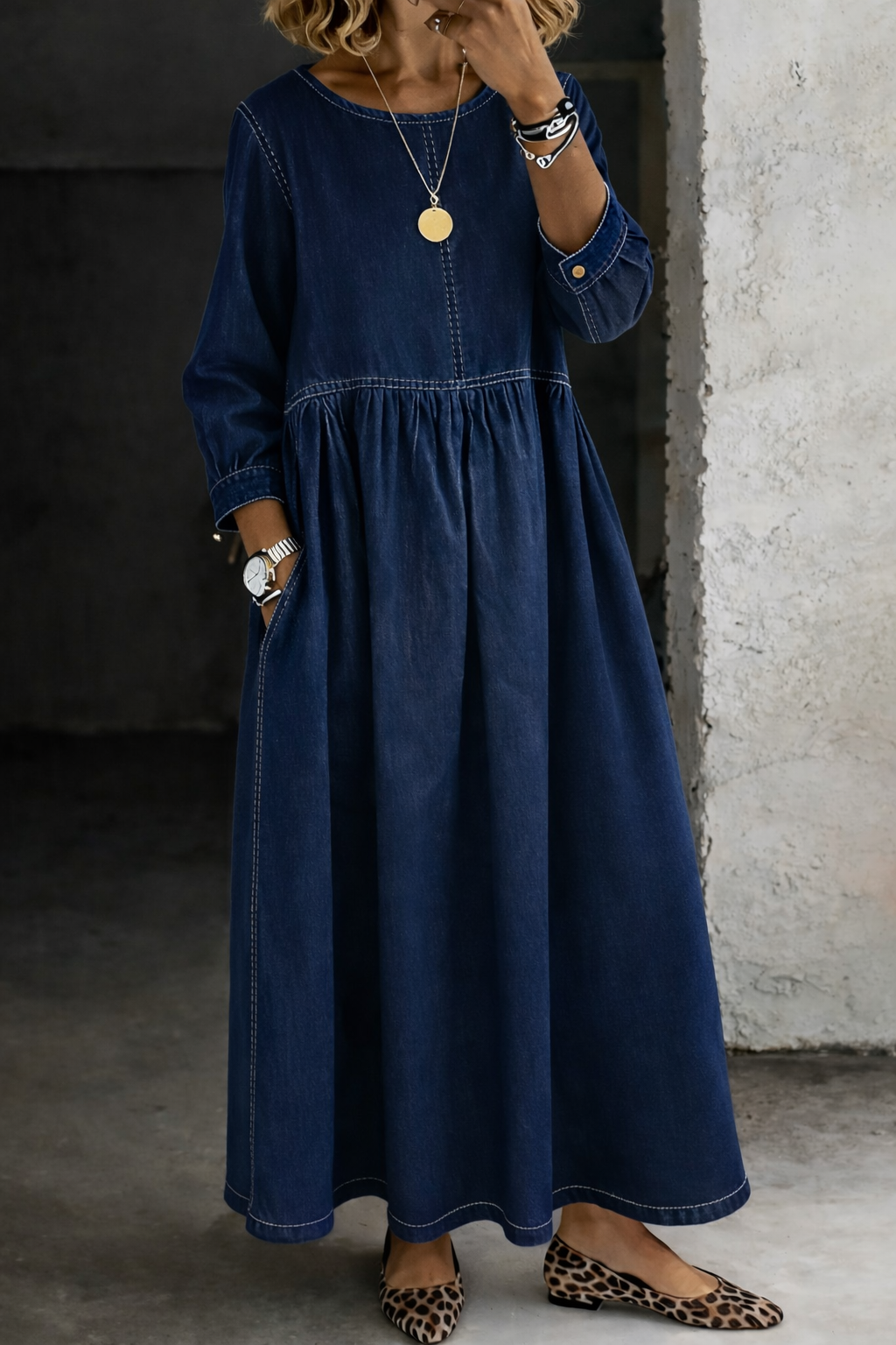 The Avery | Denim Dress