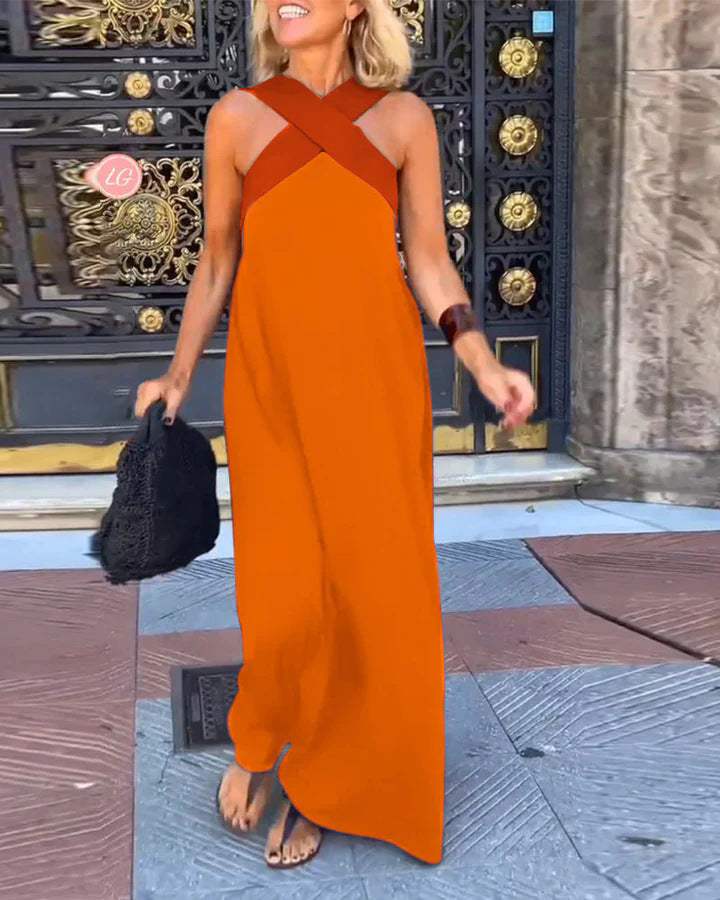 The Elara | Crossover Cut Dress
