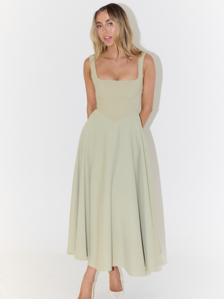 The Audra | Square-Neck Dress