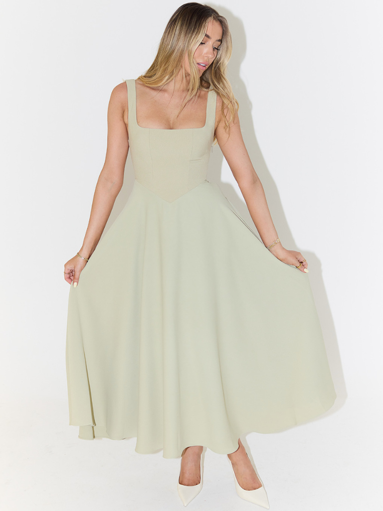 The Audra | Square-Neck Dress