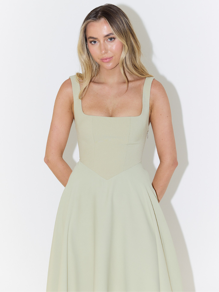 The Audra | Square-Neck Dress