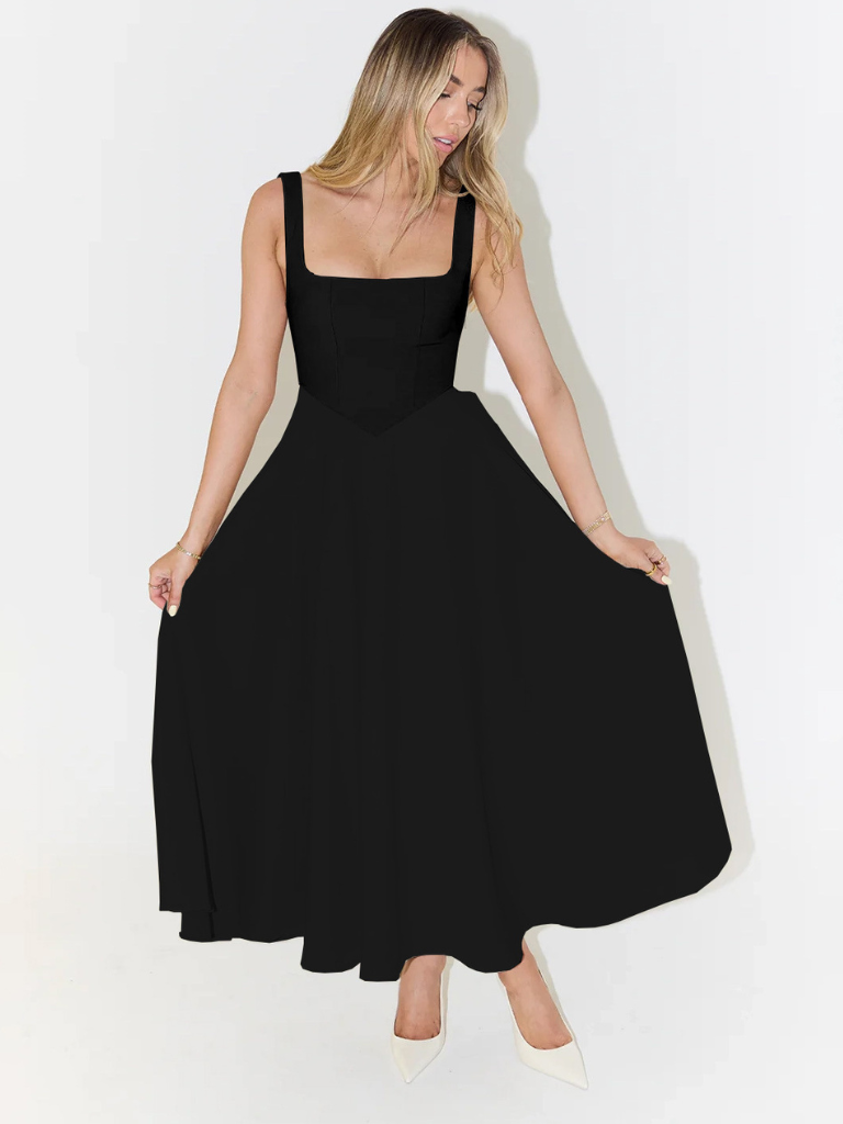 The Audra | Square-Neck Dress