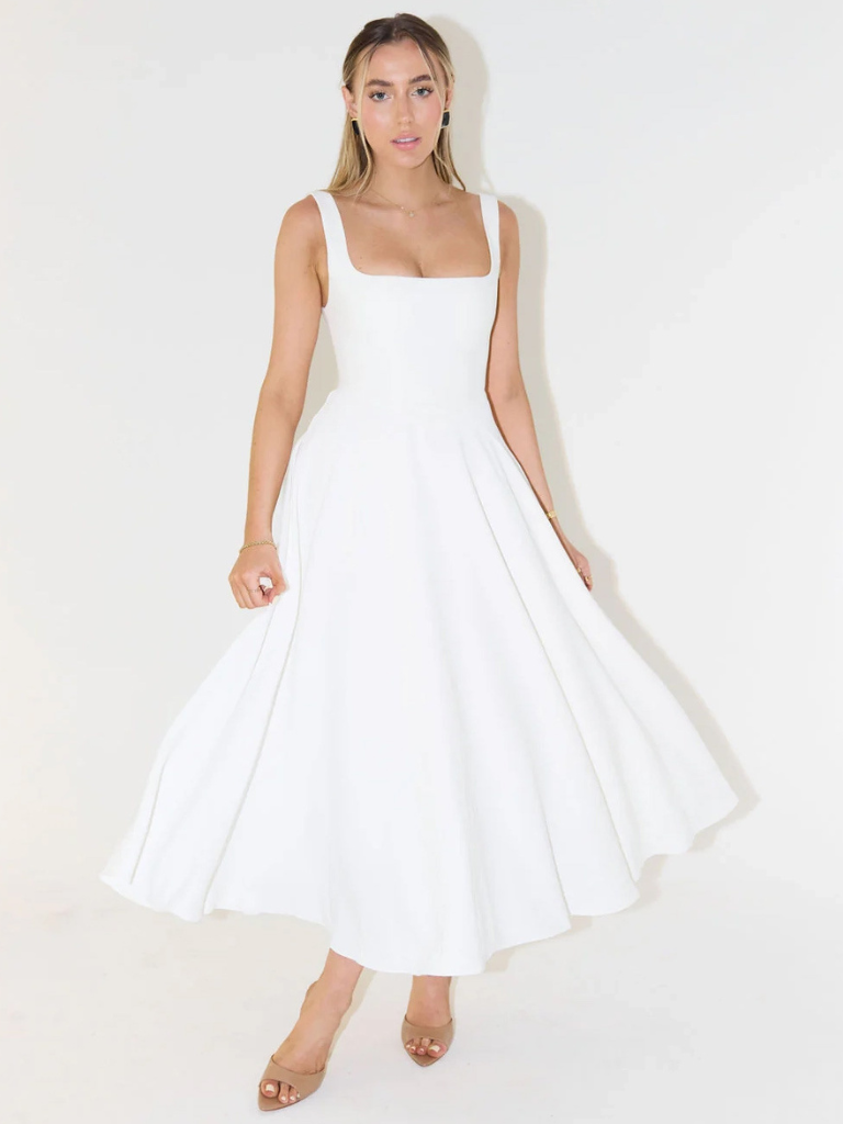 The Audra | Square-Neck Dress