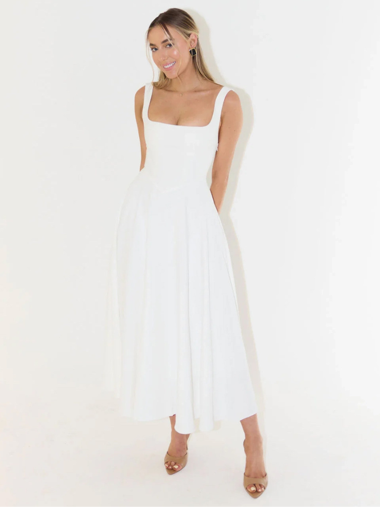 The Audra | Square-Neck Dress