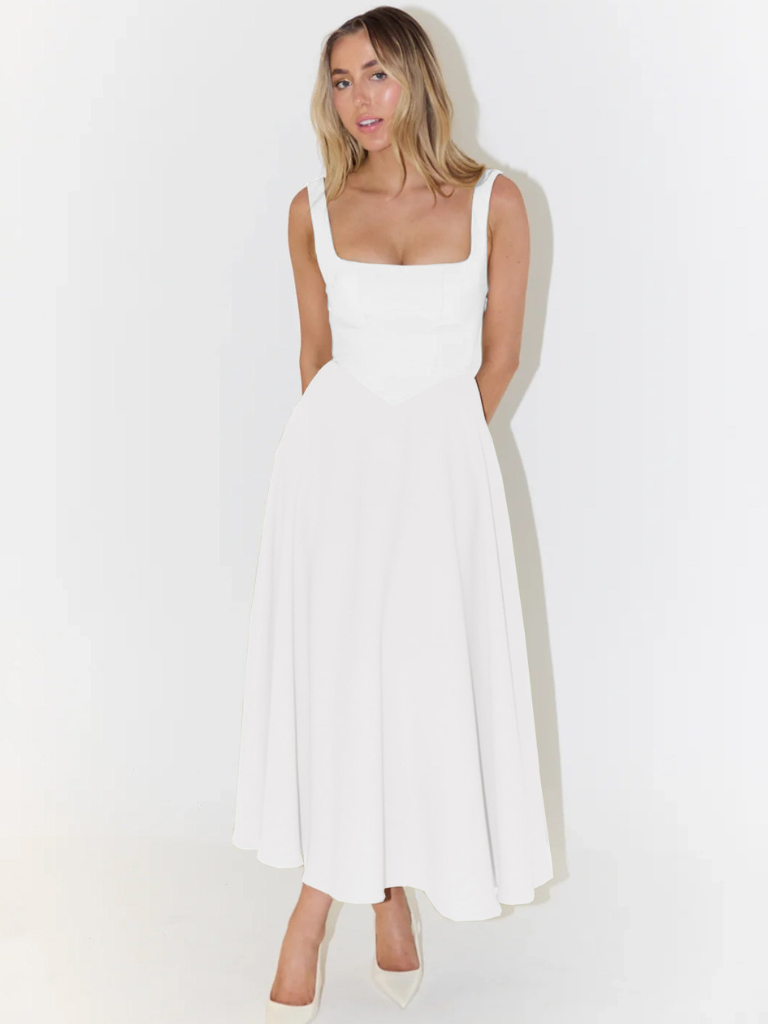 The Audra | Square-Neck Dress