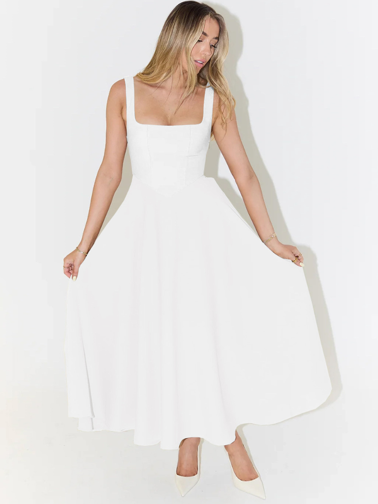 The Audra | Square-Neck Dress