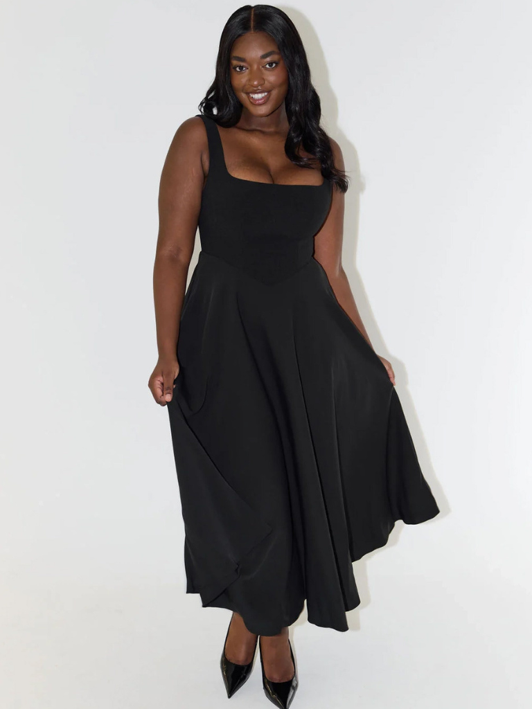 The Audra | Square-Neck Dress