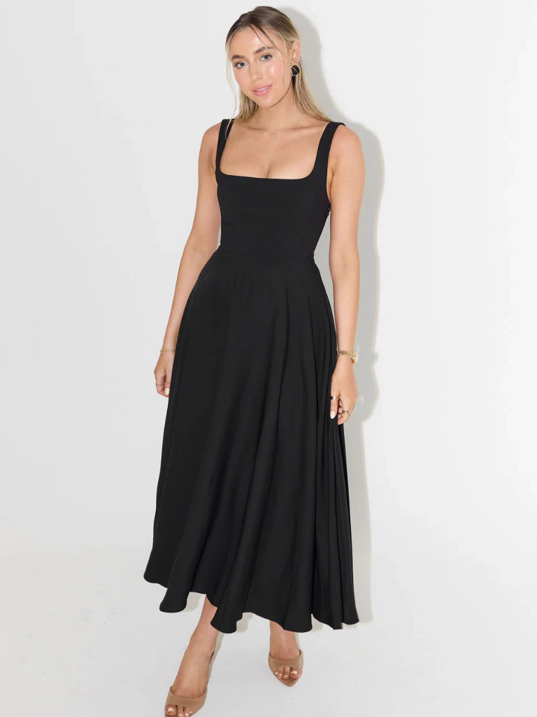 The Audra | Square-Neck Dress