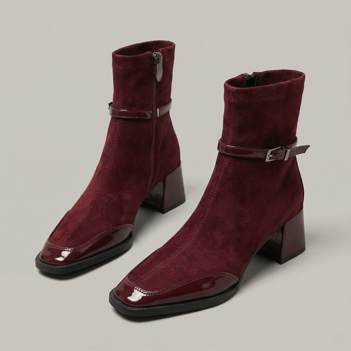 LUCENZA | BOTINES DE TACÓN MEDIO