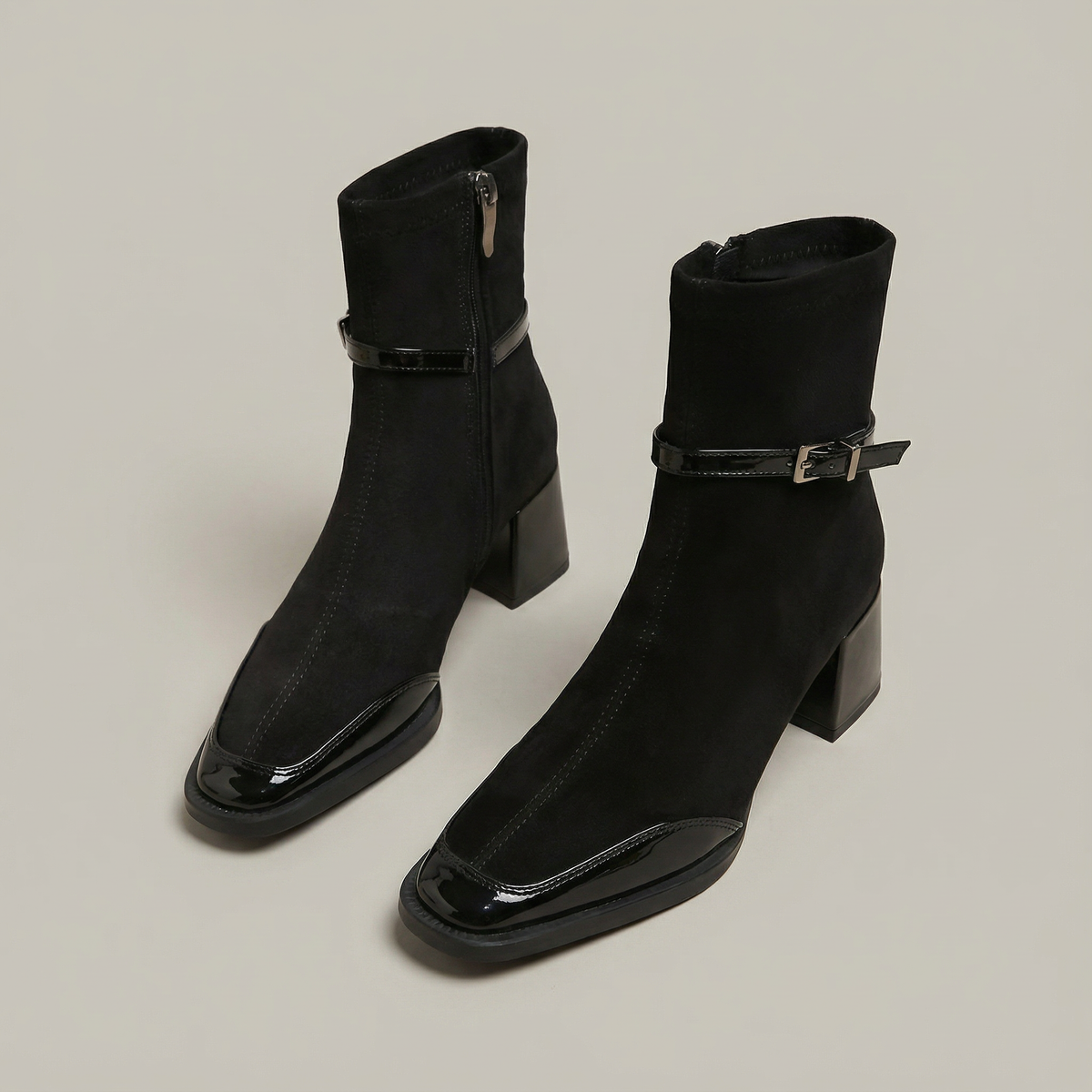 LUCENZA | BOTINES DE TACÓN MEDIO