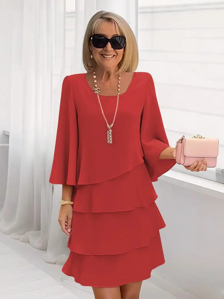Catalina | Elegant Ruffle Dress