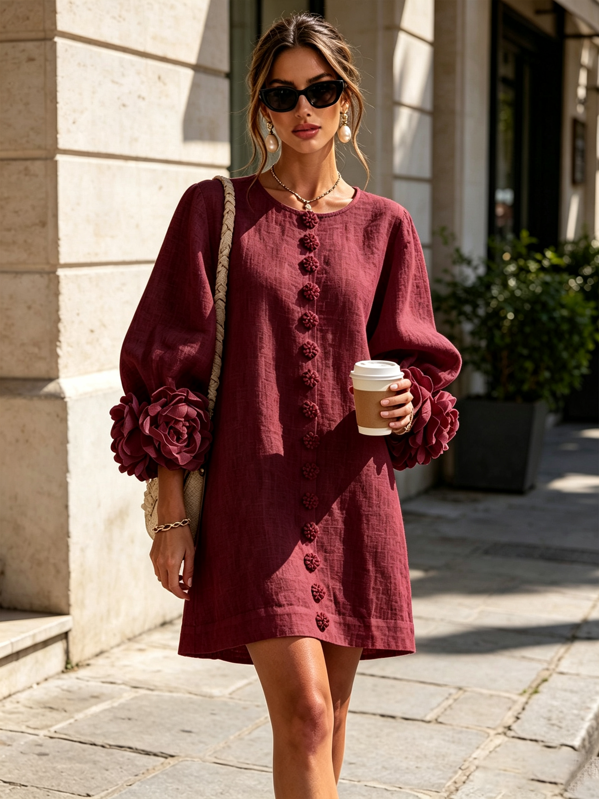 Clover | Floral Button-Down Mini