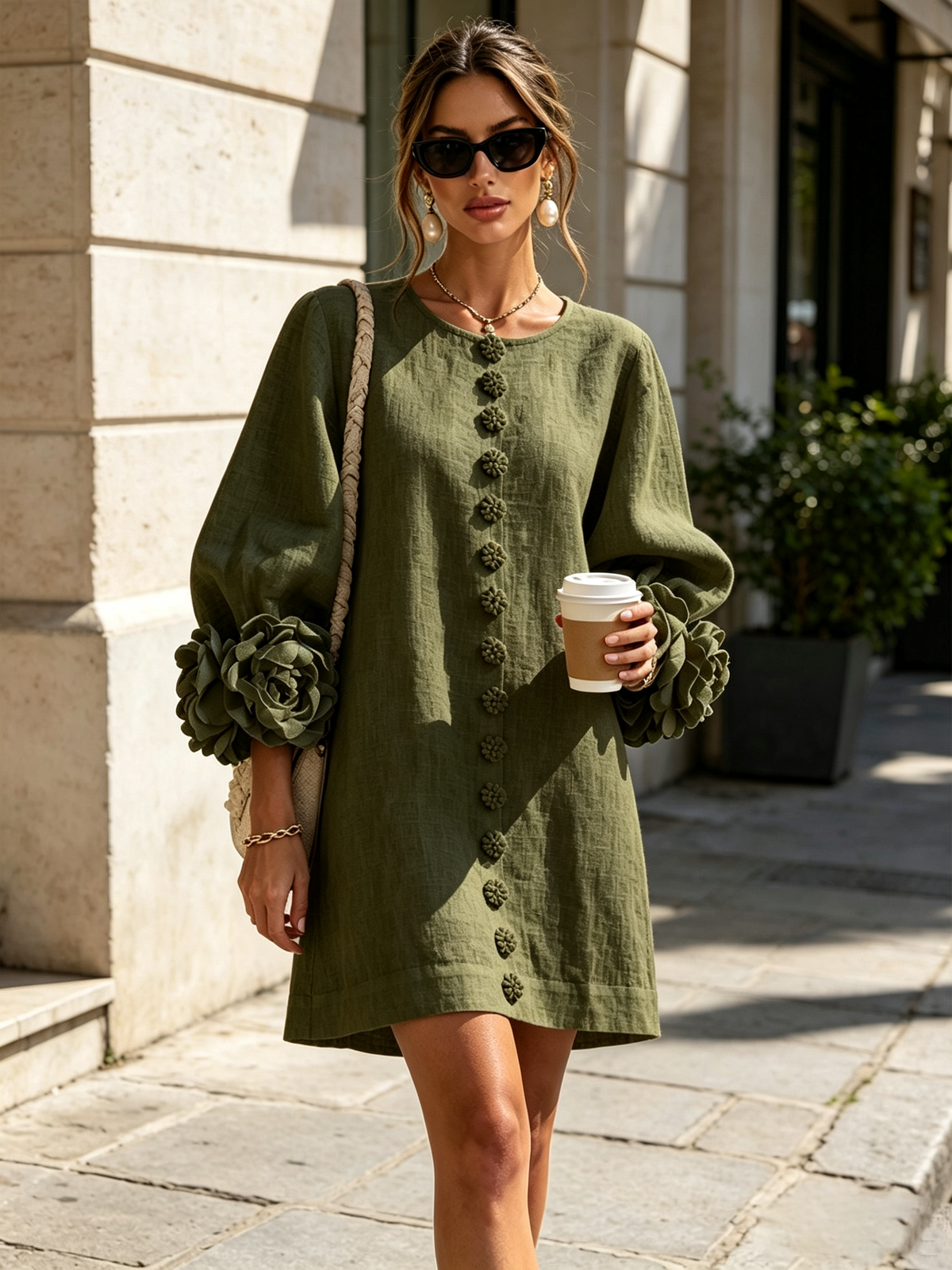 Clover | Floral Button-Down Mini