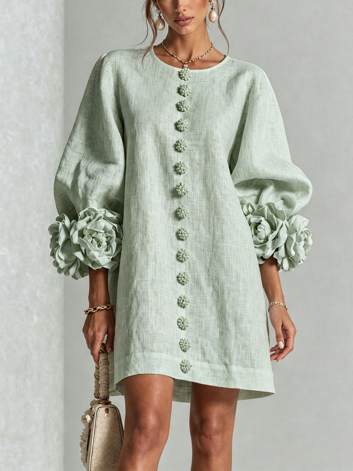 Clover | Floral Button-Down Mini