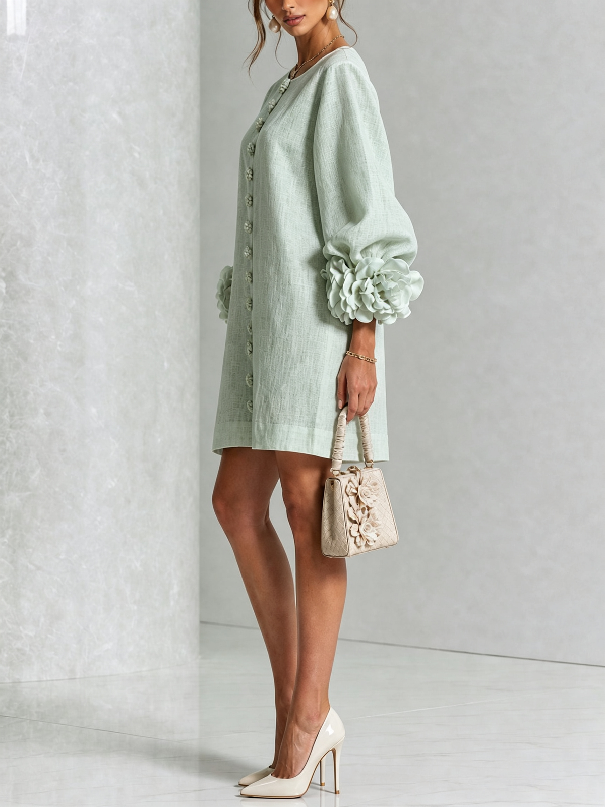 Clover | Floral Button-Down Mini