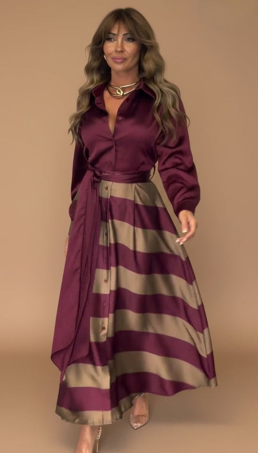 The Milana | Striped Maxi Dress