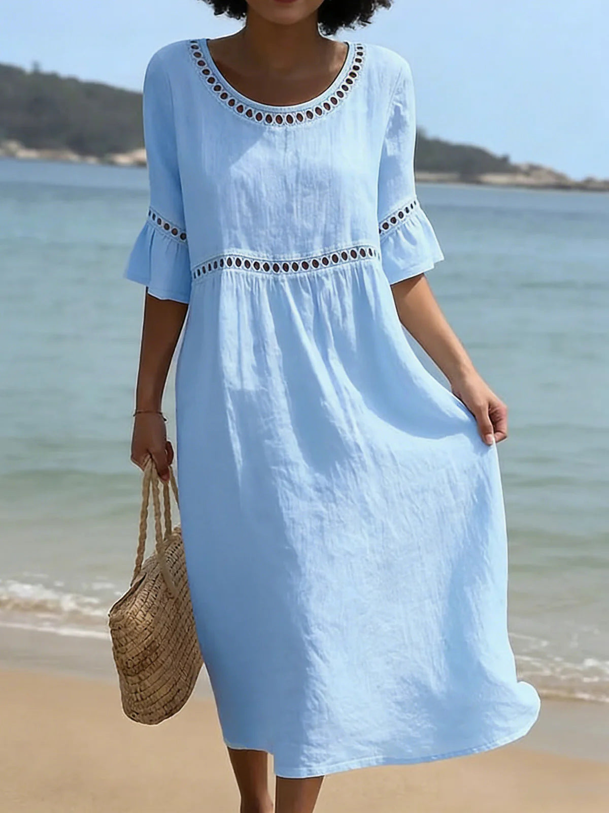 Amaya | Tummy-Concealing Midi Dress