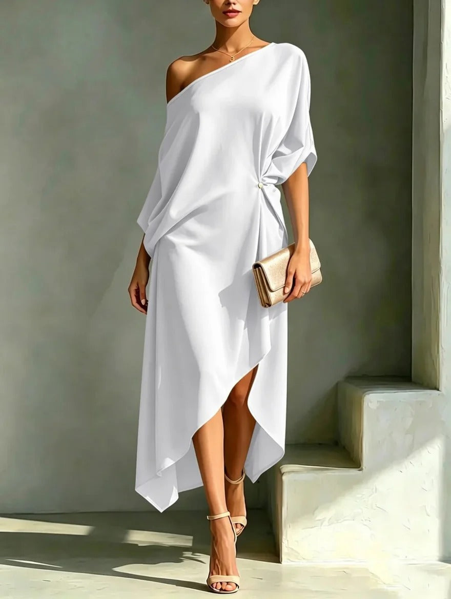 Marlowe | Asymmetric Hem Maxi Dress