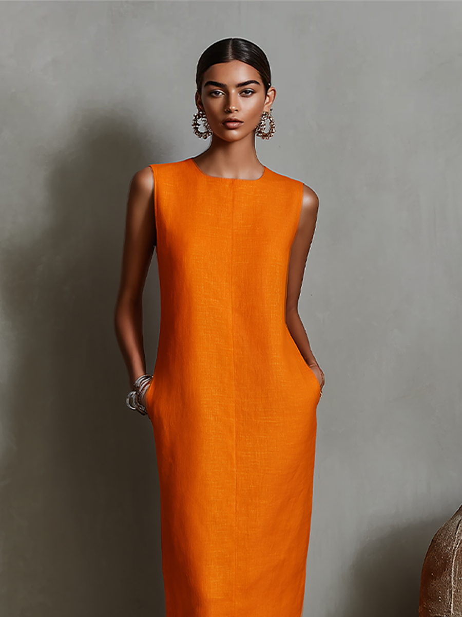 Maureen | Pocket Midi Dress